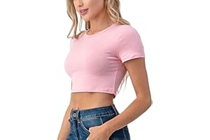 Hanyomo Donna Sport Fitness Manica Corta Camicie Magliette Compressione Yoga T Shirts Workout Top Corto