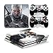 Price comparison product image Funky Planet Playstation 4 Pro PS4 Slim PS4 Original Skin Stickers PVC for Console & Pads- Re-design your PS4, Ps4 or Ps4 Pro (White Witcher, Pro)