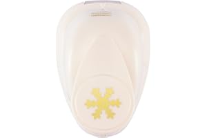 Vaessen Creative Craft Punch-Fiocco di Neve Perforatrice Piccola, Plastic, Rosso, 6.5 x 4.5 x 4.4 cm
