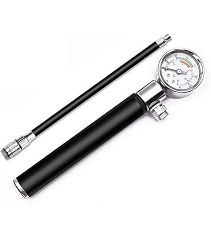 Hycline Mini pompa per bicicletta con manometro digitale: 140 PSI pompa ad aria per valvole Presta Schrader Dunlop, leggera e piccola compatta per
