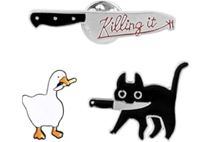 CPJJ Broche de esmalte de gato negro, broches para niñas, alfileres de esmalte de gato negro, lindos broches de esmalte, alfileres de solapa, insignia para mujeres, niñas, niños, decoración, 3 piezas