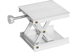 YunZCHENSH 9 * 9CM Lab Lift Platform Stands Adjustable Lab Jack Lift Stand Rack Scissor Lab Lifter for Chemical Instrument Supporting Lifting