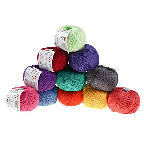 Strickgarn Cotton Breeze 50g #182 gelb - 3