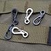 Produktbild 10 PCS Mini Aufhängen Schnalle Survival Outdoor Karabiner Ring tragbar Schlüsselanhänger