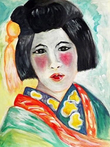 HandmadeChinese portrait 2_ By Ana Balegas. Water Color and acrylic on paper (29cmX39cm)