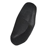 Color: Negro TOOGOO(R) 90cmx52cm cubierta de asiento de malla Moto transpirable Cojin, color negro