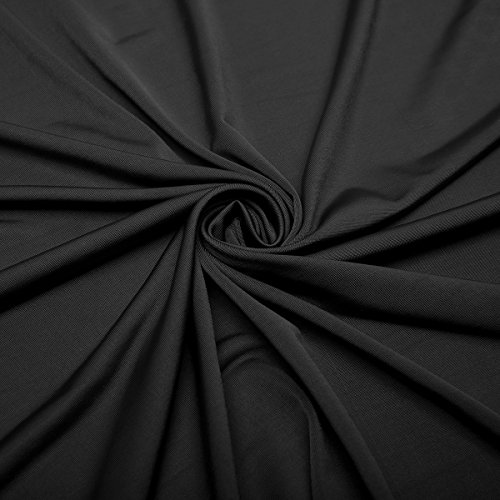 Strand Badetuch, Tezoo Sommer Top Duschtuch aus Eis-Seide Weich Soft Wearable Deep V Sexy Strand-Kleid Bademantel Handtuch Reise Spa Schwimmen Sport Mädchen Damen Verschiedene Farben 140 x 75 cm Schwarz - 2