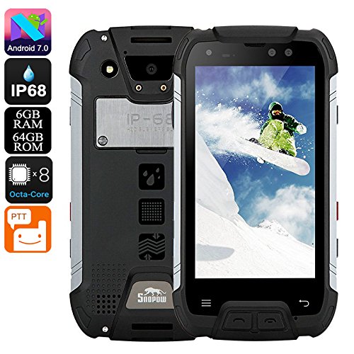Snopow M10W Smartphone Rugged Octa Core RAM 6GB 6500mAh Dual SIM Walkie Talkie