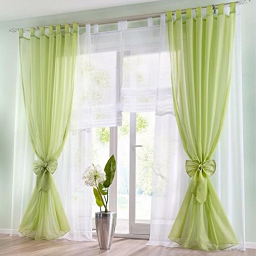 Transparent Schlaufen Gardine Schöne Vorhänge 1er-Pack Vorhang H*B 225*140cm Weiß - 5