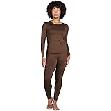 LAPASA Completo Termico Donna Fodera in Micropile Calore Base L17 - Abbigliamento Intimo Invernale Maglietta Pantaloni Calzam