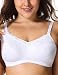 Gratlin Women's Lace Full Figure Wire Free Nursing Maternity Bra Plus Size White 40D