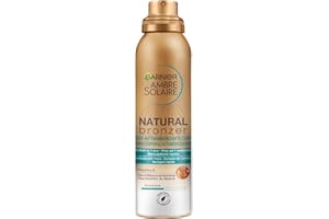 Garnier Spray Autoabbronzante Natural Bronzer, Per un'Abbronzatura Uniforme e Naturale, A Rapido Assorbimento, Azione Nutriente, Con Olio di Albicocca e Vitamina E, Ambre Solaire, 150 ml