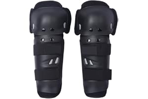 Docooler - Par de rodilleras para moto racing, protectores de rodilla con panles y cintas