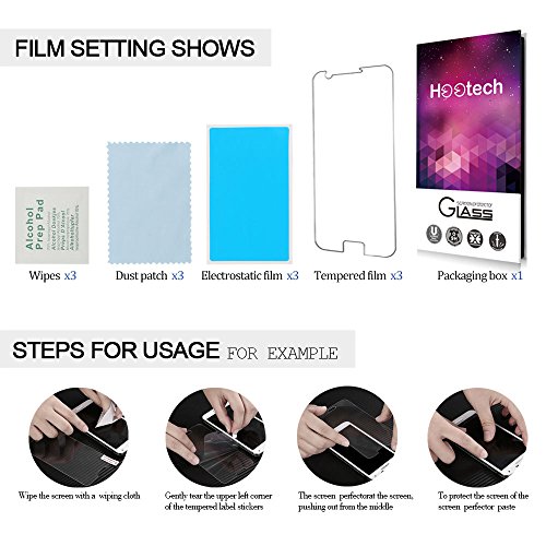  3-Unidades  Protector de pantalla Galaxy S7  Hootech Cristal Vidrio Templado Premium Para Samsung Galaxy S7  no para Galaxy S7 Edge 