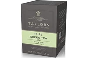 GENERICO Taylors of Harrogate | Puro Té Verde Singolo Pulito e Leggero | Tè Verde Singola Origine - 20 Bustine di Tè (30 Gr) | Sencha Green Tea | Sencha Tè Verde