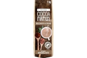 ‎COCOA FANTASY Cocoa Fantasy Milk Smooth & Creamy Kakaopulver für cremige heiße Schokolade, Kakaopulver für heiße Schokolade, 14% Kakaoanteil, 1 kg