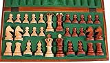 Schach-Set aus Holz, in Kassette, 54 cm - 