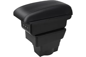 ‎YJYWZH YJYWZH Auto Armlehnen für Astra J Armlehne Doppelschicht Mittelkonsole Große Aufbewahrungsbox mit 3 USB-Ladeanschluss Schwarze