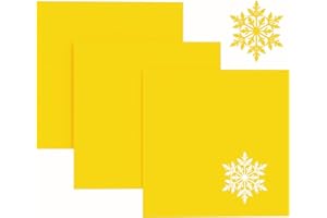 Creatorally Feuille Acrylique Couleur, Panneau Plastique Opaque 3mm Jaune pour Découpe Laser 30,5x30,5 cm, 3 Pièces Plexi-Glass Colorée pour Affichage Panneau Peinture DIY