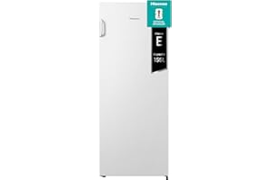 Hisense FV191N4AW2 Freezer Verticale con display LED, Total No frost, 155 L, Inox