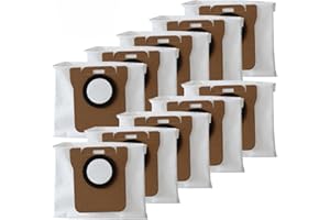 Daaxing 4/10 Pack Bolsas de Polvo Se adapta a Xiaomi X10, X10+, x20, X20 Pro y Max, M30, M30 Pro, M30S, M40, B116, Accesorios de Reemplazo para Robot Aspiradores (10 PAQUETE)