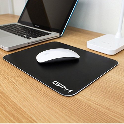 Gaming mauspad, G-i-mall Aluminium Mouse Pad mit Non-slip Rubber Base für Schnelle und genaue Kontrolle (Schwarz, 300 * 240 * 3.5mm) - 5