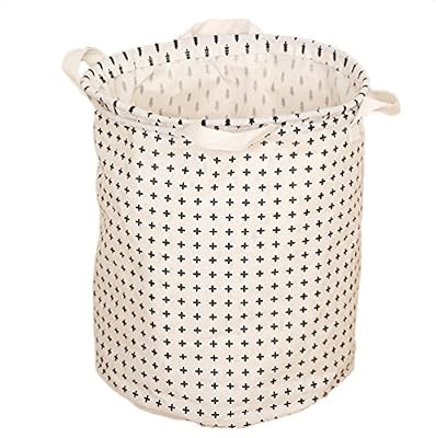 Wicemoon panier de rangement de vêtements sales pliable étanche de jouets, sacs de coton et lin