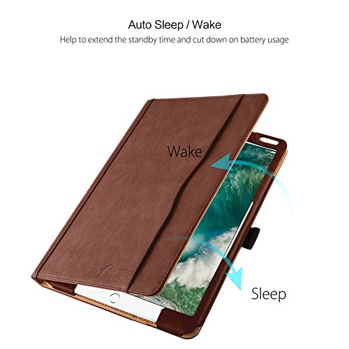 iPad PRO 10.5″ Hülle – JAMMYLIZARD Ledertasche Smart Case mit Standfunktion für iPad PRO 10.5″, BRAUN & HONIG, [MIT STIFT-HALTER] - 4