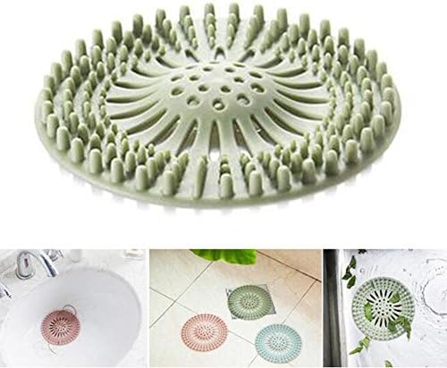 Seroda Kitchen Bathroom Strainer Shower Shroom the Revolutionary Drain Protector Hair Catcher/Sink Filter (Green)