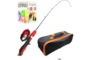 AZHOKTD Fishing Rod and Reel Combo Set,Portable Telescopic Kids Fishing Pole with Tackle Box Travel Bag,Best Gift for Fishing Beginner and Angler