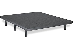 Matnature | Base Tapizada 3D l Estructura Estable Madera | Bastidor Metálico Super Resistente | Transpirable Aireadores Sistema FreshAir | Altura Base + Patas +/- 30 cm (135 x 190 cm, Gris)