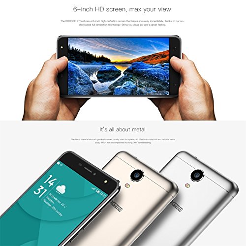 Doogee Mobile X7 Dual SIM 16GB Gold - Smartphones (15.2 cm (6