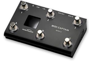 PAINTAUDIO MIDI Captain Nano 4/MINI Controlador multiefectos de teclados sintetizador USB-MIDI, software musical Bias, compatible con todos los comandantes de PC/CC/Note (MIDI Captain MINI 6)