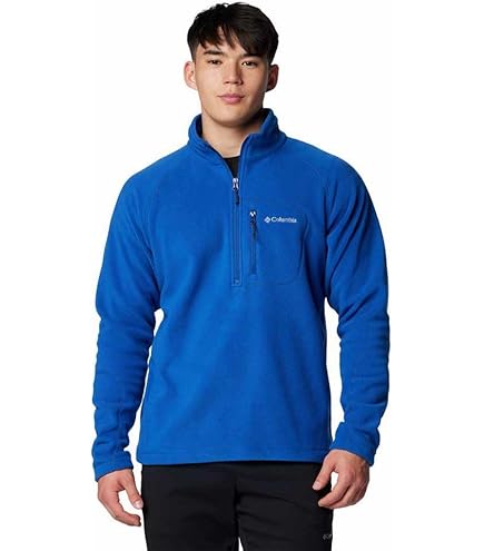 Columbia Steens Mountain Veste Polaire Semi-zippée Pour Homme, Requin/Vert Pierre, M