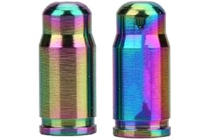 TBEST burgtec top,Presta Valve s,2pcs Road Mountain Bike ycle Dust s Presta TC4 Titanium Alloy Bike Tire Valve s Dust Covers replacement for Inner Tube Gas Nozzle (Colorful)