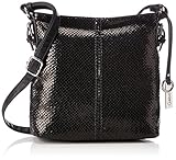  Gabor Handtasche Damen Pippa, Umhängetasche, Schwarz (Schwarz), 10x25x25 cm