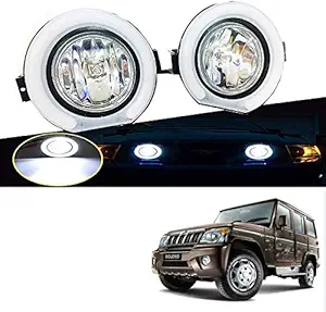AUTOFASTERS Car Day Running Fog Light For Mahindra Bolero (White)