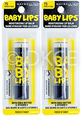 2 x Maybelline Baby Lips Electro Lip Balm - Fierce &amp; Tangy (75)
