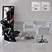 3 Piece White Hair Salon Furniture Set