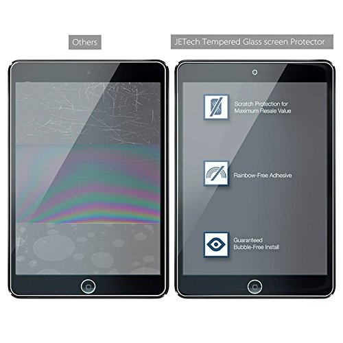 JETech 2-Pack iPad Air 1 / 2, iPad Pro 9.7 Gehärtetem Glas Panzersglas Premium Folien Schutzfolie Displayschutz Screen Protector – 0338A - 4