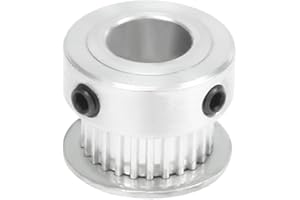 UXCELL sourcing map Aluminium 25 dents Alésage 10mm Ceinture 7mm Roue synchrone de poulie de distribution