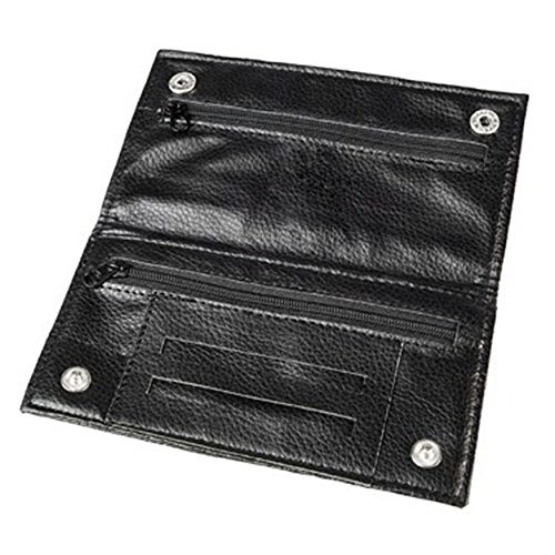 Angelo 861360 Feinschnittbeutel, schwarz, Kunstleder für Doppelheftchen, 10 x 10 x 10 cm - 2