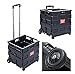 Produktbild Einkaufswagen bis 25 kg Transport Shopper STAR-LINE® Trolley klappbar Einkaufstrolley Transportwagen Klappbox Shopping 62487 Trolley Faltbox Aluminium Kunststoff Schwarz