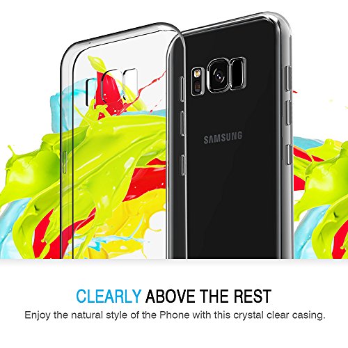 iVoler Funda Samsung Galaxy S8 Slim Fit Samsung Galaxy S8 Funda Carcasa Case Bumper con Absorci  n de Impactos y Anti-Ara  azos Espalda Case Cover para Samsung Galaxy S8 - Transparente