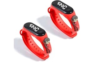 SCOOVY 2 Pezzi Haarry Potter Orologio digitale per bambini,Orologio sportivo cartoni animati,Schermo LED orologio per bambino bambina,Impermeabile Cinturino In Silicone-cinturino compatibile mi band
