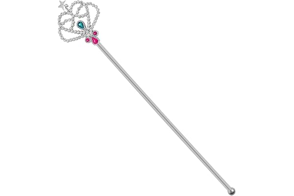 WIDMANN MILANO PARTY FASHION - Sceptre, baguette magique, baguette de fée, reine, magicien, fée, princesse, accessoire, carnaval