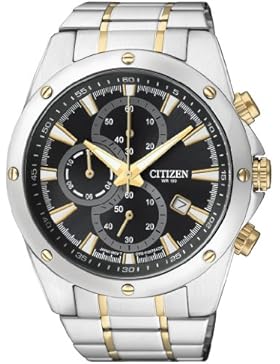 Citizen Herren-Armbanduhr Chronograph Quarz Edelstahl AN3534-51E