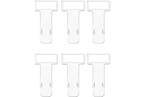 BFUZXY 6 Piezas Soporte Via T Coche,Coches Parabrisas Titular de Boleto de Estacionamiento,Pinza Transparente Tickets,Permiso de Aparcamiento Clips Boletos Autoadhesivo para Camiones y Caravanas