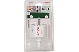 Bosch Accessories 1 x otwornica HSS bimetal (do aluminium, metali, metali kolorowych, tworzyw sztucznych, szkła akrylowego, drewna, płyt gipsowo-kartonowych, Ø 60 mm, akcesoria do wiertarki)