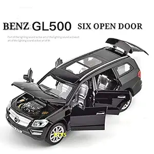 KTRS Benz GL500 Die-Cast Pull Back 4 Wheel Drive Metal Car Toy Play Set with 3 Openable Doors, Engine Cover, Tail with Front and Rear Light and Music for Boys and Girls Above 4 Years